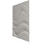 Ekena Millwork 19 5/8in. W x 19 5/8in. H Wave EnduraWall Decorative 3D Wall Panel Covers 2.67 Sq. Ft. WP20X20WVDRU - alternate 6
